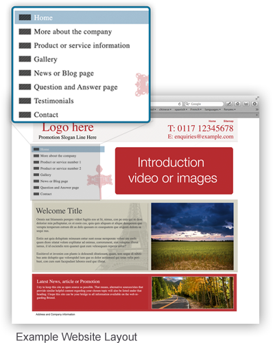 Website content ideas infographic